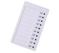 Tableau de routine quotidien réutilisable pour la gestion du temps des enfants - 12 x 20 cm - Tableau visuel pour planification de routine quotidienne - Planificateur mémo réutilisable