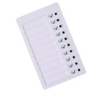 Tableau de routine quotidien réutilisable pour la gestion du temps des enfants - 12 x 20 cm - Tableau visuel pour planification de routine quotidienne - Planificateur mémo réutilisable