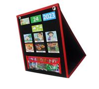 Tableau de routine quotidienne pour enfants avec 63 cartes de comportement, tableau de responsabilité, emploi du temps quotidien, planificateur mural de poche, planificateur visuel de routine pour