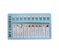 Tableau de routine quotidienne pour enfants - Tableau de tâches quotidiennes éducatif - 12 x 20 cm - Pour la gestion des tâches - Outil de gestion du temps pour enfants