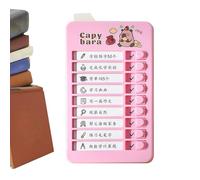 Tableau de routine quotidienne pour , interface pratique, 11,8 x 6,5 cm, horaire visuel portable, bloc-notes de planification des tâches quotidiennes, suivi des tâches polyvalentes, pour