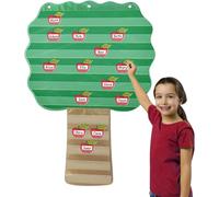 Tableau de Routine Visuelle en Forme d'arbre,Calendrier Pochettes pour,Graphique de Présence Visuelle Tree Pocket,Centre d'apprentissage Visuel,Programme Interactif pour Enfant,Tableaux de Tâches