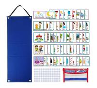 Tableau De Routine Visuelle,Tableau De Liste Des Tâches Quotidiennes Et Du Comportement - Emploi Du Temps Quotidien De Planification Visuelle | Pour D'Âge Préscolaire Élèves Garçons