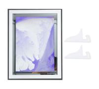 Tableau de Sable Mouvant 3d en Verre, Décoration de Bureau Pourpre