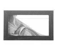 infactory Tableau de sable noir et blanc 20 x 12 cm avec cadre en bois