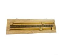 Tableau de score de billard en bois massif double piste pour deux joueurs Compteur manuel pour tables de billard Finition noire classique (couleur bois)
