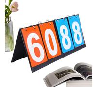 Tableau de Score de compétition | Tableau de Score Portable à 4 Chiffres | Marqueur Sportif Multifonction | Affichage Pliable pour Les Tournois Scolaires | précis du Football, du Basket-Ball, du