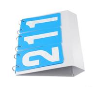 Tableau de score de table pour basket-ball, football, badminton et billard - Plastique pliable - 27 x 16 cm - Affichage à 3 chiffres (bleu)