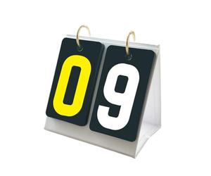 Tableau de score de tennis de table pour l'entraînement | Affichage manuel des scores de page avec cartes numérotées, prêt à l'emploi