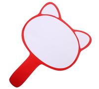 Tableau de Score Effaçable Face en Mousse Rouge Portable | Poignée Intégrée, Bords Lisses et Surface Douce, pour Juges, Enseignants, Fêtes et Enchères