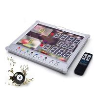 Tableau de score électronique LED à affichage numérique mural avec télécommande, plage de score de 0 à 199, idéal pour les salles de jeux