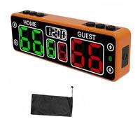 Tableau de Score électronique Tactile, avec Affichage LED et minuteur Rechargeable, Tableau ABS magnétique pour Basket-Ball, Football, Rugby Orange