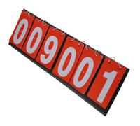 Tableau de Score Multifonction Pliable Rouge pour Jeux Sportifs Football | Tissu Métal Paperboard, Impression Nette, Pages Faciles à Tourner, Anti-fade