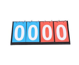 Tableau de score portable à rabat - Compteur de points pour tennis de table et basketball - Conception légère, étanche et durable - Affichage à 4 chiffres - Idéal pour tous les sports