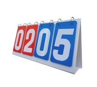 Tableau de score - PVC en acier inoxydable et carton 18,5 x 16 cm | Tableau de score de table | 4-Digital Portable Multi Sports Table Top Score Flipper Keeper pour jeux tournois et pratique