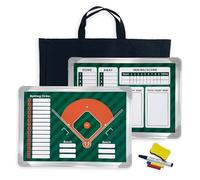 Tableau de Séquence Frappe pour Dugout de Baseball, Effaçable, Tableau Magnétique, Planchette Stratégie de Baseball, Double Face, Léger et Portable, pour Les Compétitions