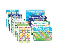 Tableau De Stickers Pot,Tableau de Récompense pour l'Apprentissage de la Propreté Fille 4 Pièces | Calendrier D'Aide À La Motivation Comportementale Garçons Filles - Suivi des Habitudes Saines Salle d