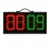 Tableau de substitution à LED pour arbitre de football | Deux modes de substitution et affichage de l'heure d'arrêt avec une visibilité LED lumineuse jusqu'à 100 m et un angle de