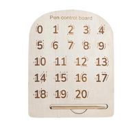 Tableau de suivi de l'alphabet en bois 22,5 x 18 x 6 cm | Lettres et chiffres de suivi en bois pour | Jouet éducatif pour