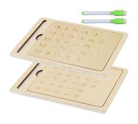 Tableau de suivi des lettres - Tableau d'apprentissage en bois arabe russe, lisse et durable | Jouet d'écriture préscolaire pour garçons et filles, dessin en classe, pratique d'écriture