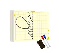 Tableau de symétrie pour , kit de jouets à dessin effaçables, kit de suivi des motifs, outil d'entraînement, système d'apprentissage pédagogique, développement de la créativité pour