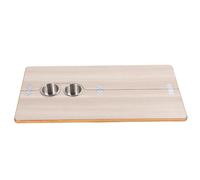 Tableau de Tableau de Bateau, Table de Table en VR Pliant en Bois Massif avec Porte-gobelets, Grande Surface pour Manger ou Travailler sur des Bateaux et des Yachts (Couleur du Bois)