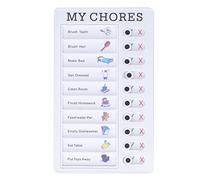 Tableau de Tâches Enfants PVC 20x12cm - Organiseur Détachable & Portable pour Planification Quotidienne - Apprenez la Gestion du Temps, Idéal Maison, École et Vacances (MES corvées)
