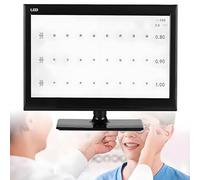Tableau de test d'acuité visuelle à LED, panneau de vision d'écran pour clinique ophtalmique et montage de lunettes, moniteur de testeur optique
