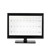Tableau de test d'acuité visuelle numérique, tableau oculaire intelligent avec distance réglable et grand angle de vision pour examens oculaires, optométrie et écran de vision, 47 cm