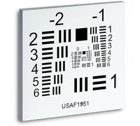 Tableau de test de résolution de caméra, tableau de test de résolution de limite spatiale de microscope optique de 3", groupes -2-5 étalonnage de cartes de film positif/négatif,(White)