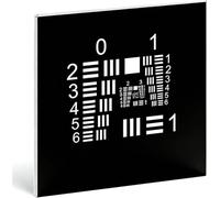 Tableau De Test De Résolution Spatiale Limite De 1 Pouce, Tableau De Test pour Caméra De Microscope Optique, Précision ±5 Μm Et Surface À Réflexion Diffuse, Sélection De Film Positif/négatif