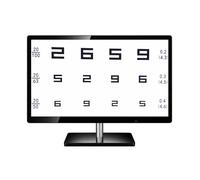 Tableau de test oculaire à basse vision avec télécommande, plusieurs méthodes d'affichage et fonction d'image miroir pour des examens médicaux complets de la vue