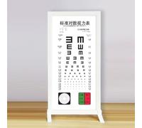 Tableau de Test Oculaire Snellen à LED Double Face, Boîte Lumineuse for Tableau Des Yeux avec Marquages Visuels Rouges et Verts for Hôpital, école, Bureau et Maison