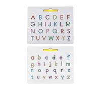 Tableau de traçage de l'alphabet magnétique - Édition alphabet magnétique double face 2 en 1, plateau de jeu d'apprentissage/écriture | Tableau de traçage magnétique Double face, jouet à tige pour app