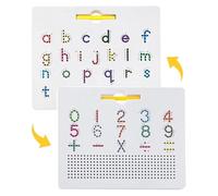 Tableau de traçage de l'alphabet magnétique, Tableau de Pratique des Lettres et des Chiffres magnétiques Double Face, aimants pour Apprendre à écrire avec Un Stylo magnétique