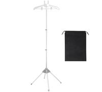 Tableau de vapeur - support de suspension pliable, poteau de repassage réglable | Support compact à linge, porte-vêtements de voyage avec contrôle de hauteur pour la vie de petit espace, en