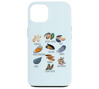 Tableau de variétés de moules Ocean Foodie Design pour Les Amateurs de Fruits de mer Coque pour iPhone 13