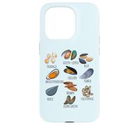 Tableau de variétés de moules Ocean Foodie Design pour Les Amateurs de Fruits de mer Coque pour iPhone 15 Pro