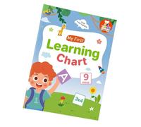 Tableau de vocabulaire éducatif en anglais pour enfants d'âge préscolaire, débutants, mots de construction, tableau d'affichage 28,7 x 21 cm pour la maison, l'école, cartes interactives