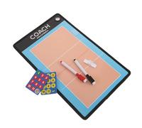 Tableau de Volley-Ball Portable en PVC pour Entraîneurs | Stylos Inclus, Surface Effaçable à Sec, pour Instruction D’équipe et Pratique, Kit Compact