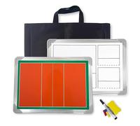 Tableau de Volleyball Magnétique Double Face, Dossier D'entraîneur de Volleyball, 45 X 30 Cm, Format Portable, Imperméable et Durable, avec Sac de Rangement, Idéal comme Cadeau