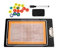 Tableau de Volleyball PVC à Effacer, Double Face pour Entraîneurs | Clip Robuste, Impression Nette et Résistante, Usage Intérieur Tous, pour Joueurs et Managers