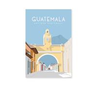 Tableau de voyage Antigua Guatemala - Made in France - Toile imprimée 60x90