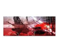 Tableau Déco Peinture Art Abstrait Taches de Couleurs - Abstrait - 80x30 cm