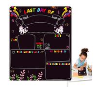 Tableau d'écolier - Tableau noir réinscriptible pour commémorer le premier jour d'école - Marqueur pour les cours à domicile - Double face pour le dos de l'école - Pour l'apprentissage