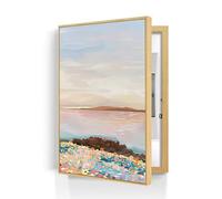 Tableau Décoratif Cache Coffret Électrique, Habillage Ouvrant Cache Boîte de Fusibles et Compteur Électrique, Décoration Murale Intérieure pour Entrée Salon Maison(B,30x40CM/11.8x15.7in)