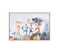 Tableau Décoratif en Polyester Multicolore avec Personnages 93 x 63 cm Bibbiena