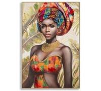 Décoration murale peinture sur toile avec cadre Mauro Ferretti Deva Multicolore 82x4,5x122 cm