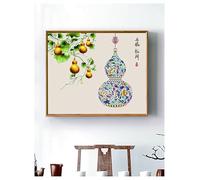 Tableau décoratif for compteur électrique, sans perçage, interrupteur caché, tableau suspendu, adapté aux restaurants(Color5,45x35cm)