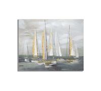 Tableau décoratif Gold boat 100 x 2.8 x 80 cm